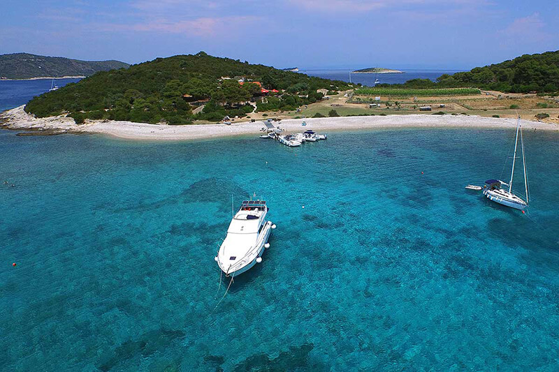 Budikovac island blue lagoon