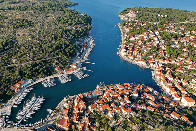 Milna island of Brač